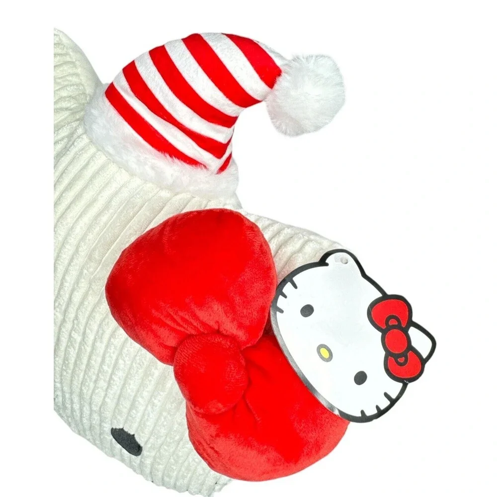 Festive Hello‎ Kitty Santa Pillow – Plush Holiday Red/White Accent